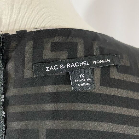 NWOT Zac & Rachel Geometric Print Sleeveless Top - Picture 4 of 5